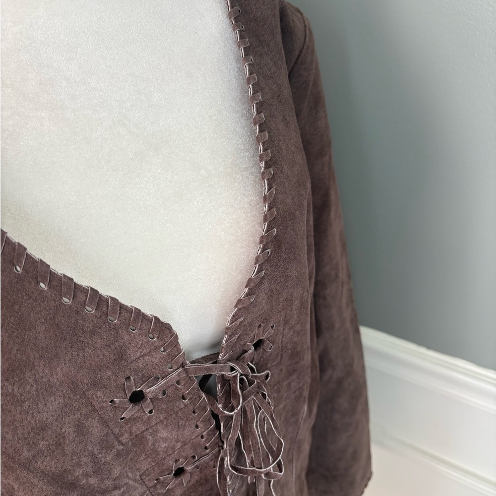 Faded Glory Brown Leather Jacket - Picture 4 of 9
